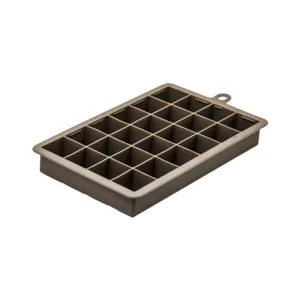 BAR BUTLER GREY SILICONE ICE CUBE TRAY WITH LID 24 CUBES