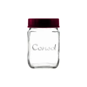 CONSOL JARS WITH ASSORTED COLOUR LIDS