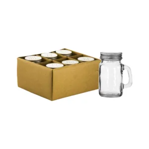 REGENT MINI MASON JAR SALT & PEPPER SHAKERS 140ml (1x6)