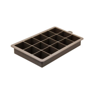 BAR BUTLER GREY SILICONE ICE CUBE TRAY WITH LID