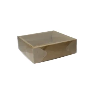 COOKIE BOX KRAFT WITH PVC LID