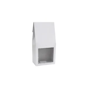 COFFEE BOX WHITE WITH WINDOW 190x90x60mm