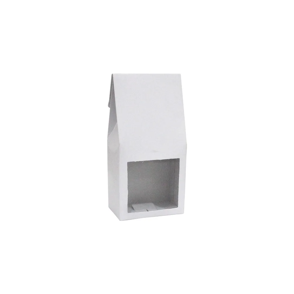 COFFEE BOX WHITE WITH WINDOW 190x90x60mm