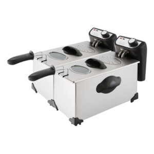 ELECTRIC FRYER DOUBLE 2X3L STAINLESS STEEL