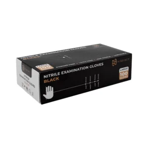 H-SELECT BLACK NITRILE EXAMINATION GLOVES LARGE
