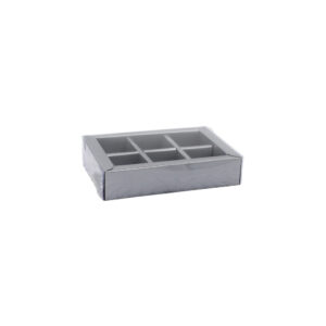 PARTITION BOX & LID SMALL 140x100x30mm 6 DIV.