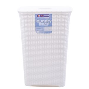 NU WARE LAUNDRY BASKET ECO-RATTAN DESIGN GREY / WHITE