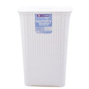 NU WARE LAUNDRY BASKET ECO-RATTAN DESIGN GREY / WHITE