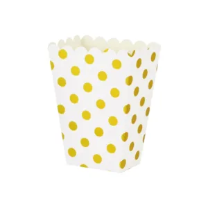 POPCORN BOX PRTD GOLD DOTS 1X10 (TBD)