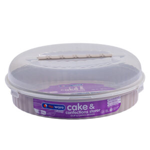 NU WARE CAKE STORER PLASTIC 10L RECT. GREY / WHITE