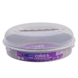 NU WARE CAKE STORER PLASTIC 10L RECT. GREY / WHITE