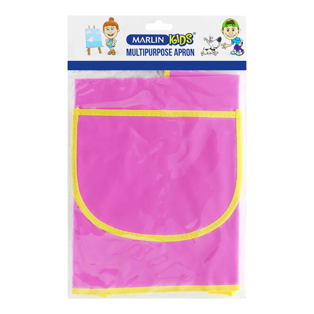 MARLIN KIDS PLASTIC APRON ASSORTED COLOURS