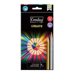 CROXLEY CREATE COLOUR PENCILS 14 COLOURS (CARDED)