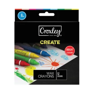 CROXLEY CREATE WAX CRAYON 8mm (BOX12)