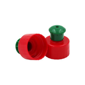 PUSH-PULL CAP 28mm RED/GREEN