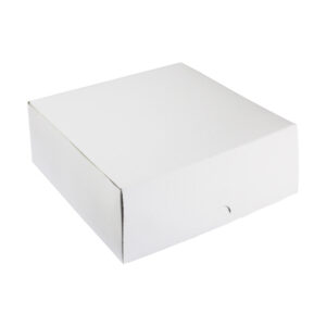 CAKE BOX WHITE 8x8x3" (1x100)
