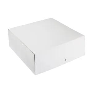 CAKE BOX WHITE 8x8x3" (1x100)