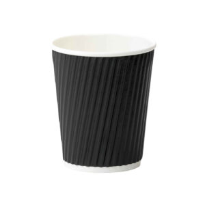 COFFEE RIPPLE CUP BLACK 250ml (20x25) (TBD)