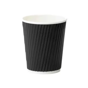 COFFEE RIPPLE CUP BLACK 250ml (20x25) (TBD)