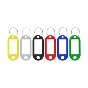 KEY TAG ASSORTED COLOURS 6PC