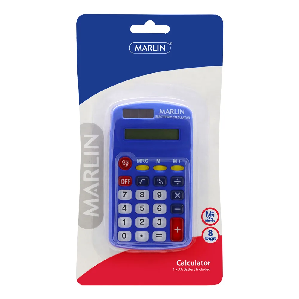MARLIN ESSENTIALS SOLAR CALCULATOR 8 DIGIT