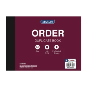 MARLIN DUPLICATE A6 ORDER BOOK