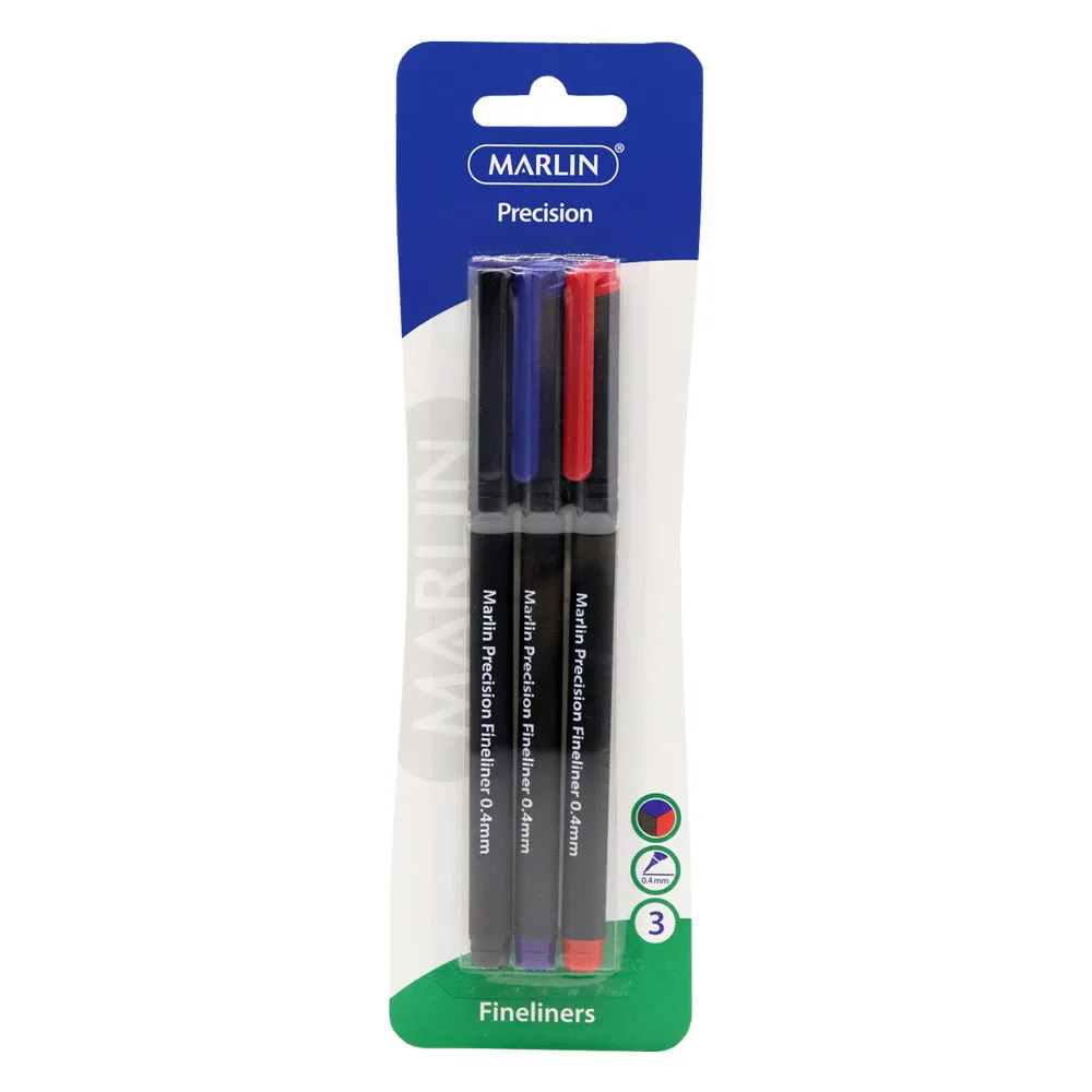 MARLIN PRECISION FINELINER ASSORTED (1x3)
