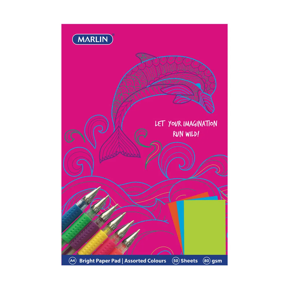 MARLIN BRIGHT PROJECT PAPER PAD A4 80gsm 50 SHEETS