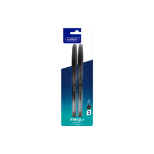 MARLIN TRI-GEL INK PEN BLACK (1x2)