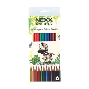NEXX KRE-A-TIV TRIANGULAR COLOUR PENCILS  (1x12)