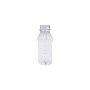 PET JUICE BOTTLE ROUND CLEAR 250ml QP (1x250)