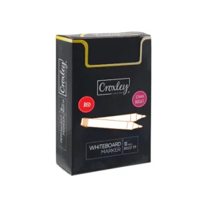 CROXLEY WHITEBOARD MARKER RED 2.5mm BULLET TIP (1x10)