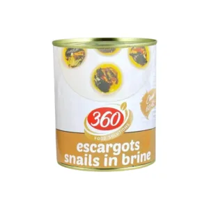 360 FOOD SOLUTIONS ESCARGOTS (SNAILS) IN BRINE 800g