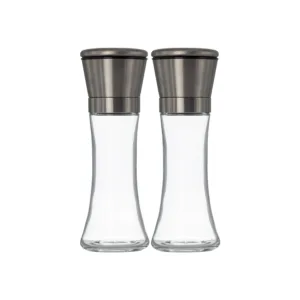 REGENT GLASS SALT & PEPPER GRINDER ? 65mm x 190mm (1x2)