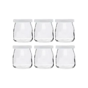 REGENT YOGHURT JAR WITH PLASTIC LID 150ml (1x6)