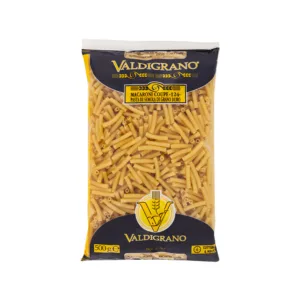 VALDIGRANO PASTA MACARONI COUPE #124 500g