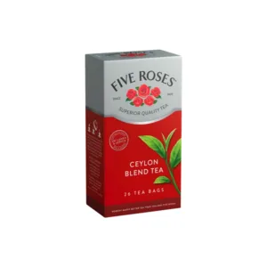 FIVE ROSES CEYLON BLEND TAGLESS TEA BAGS 62.5g (26 TEA BAGS)
