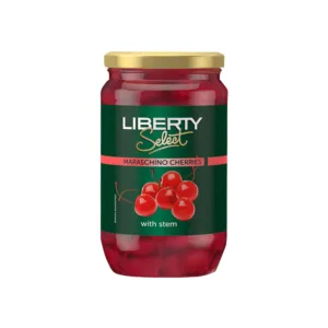 LIBERTY SELECT MARASCHINO CHERRIES WITH STEM 740g