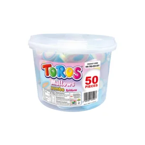 TOROS MARSHMALLOWS RAINBOW JUMBO TUB 50 PIECES (+/-)